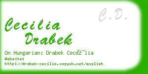 cecilia drabek business card